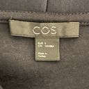 COS  V Neck Sweatshirt Sweater Size Small Navy Blue Oversized Boxy Photo 5