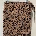 Lovers + Friends  (NWT) Marla "Tan Leopard" Wrap Skirt, Size M Photo 3