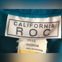 Vintage Blue California ROC  Velour Long Sleeve Jumpsuit Jumper Women’s Medium Photo 6