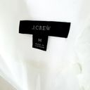 J.Crew  Drapey Ruffle Trim Ivory Viscose Blend Button Down Blouse Shirt Size M Photo 11