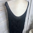 Soft Surroundings  VINTAGE Woman 2X Slinky Lace Tank Tunic Dress Black Goth Y2k Photo 5