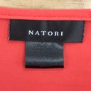 Natori  Womens Size S Top Oversized V Neck Slouchy Ruched Sleeves Coral Pink Photo 11