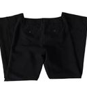 Loft  Marisa Trouser Black Mid Rise Pants Pocket Wide Leg Office Business Size 6 Photo 1