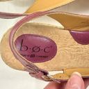 Born concept BORN Mauve Pink Wedge Sandals Open Toe Flower Woven Sz 9 B.O.C.  Photo 8