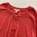 Treasure & Bond  | Red Front Tie Henley Shirt XS Photo 1