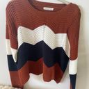 Full Circle Trends Cropped Block Sweater Photo 2