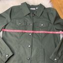 Denim & Co stretch twill jacket dark olive green M Photo 3