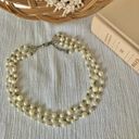 American Vintage Vintage “Esme” Three Strand Pearl Chain Silver Necklace 19” Classic Feminine Photo 8