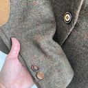 ZARA  100% Wool Brown Tweed Riding Equestrian Jacket Blazer Elbow Patch Medium Photo 13