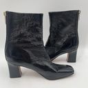 Veronica Beard  Boots Bruna Booties Black Patent Leather Heeled Ankle Size 5.5 Photo 2