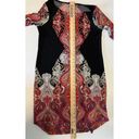 Tiana B . Women's Multicolor 3/4 Sleeve Round Neck Stretch Shift Dress Size M Photo 6