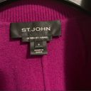 St. John Wool Angora Blend Cape Collar  Black Label Jacket Size Photo 1