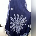 Advance Apparels Vintage Embroidered Tie Dye Boho Off the Shoulder Wrap Dress OS Blue Size undefined Photo 9