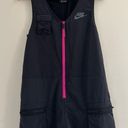 Nike Women’s Sportswear Icon Clash Romper Black Pink Zipper / Size S Photo 2