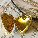 Handmade Kawaii retro vintage y2k fairy style heart gold tone memory photo locket necklace 💖👼💖 Photo 2