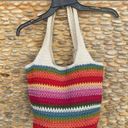 The Sak  Multicolor Striped Woven Crochet Shoulder/Tote Beach Hobo Bag. VGUC! Photo 2