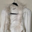 Alberto Makali  Fur Knit white  Ivory cardigan feathers white size M Photo 2