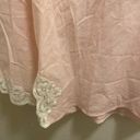 Natori  Pink Tunic With White Lace Accents Size Small Photo 4