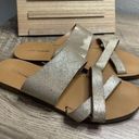 J.Crew  Metallic Gold Bali Sandal Photo 0