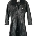 Understated Leather  Thunderbird Shearling Coat Black Lamb Leather & Shearling Photo 3