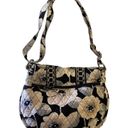 Vera Bradley  Black Floral Crossbody Messenger Purse Wallet Set Photo 1