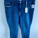 Good American  High Rise Skinny the good waist dark wash jeans Photo 0