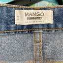 Mango Denim & Tees Blue Denim Cut Off Cuffed Shorts with Frayed Hem Size 6 Photo 6