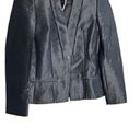 Hugo Boss BOSS  Blazer Womens 2 Black One Button Business Formal Jacket Metallic Photo 2