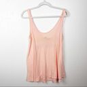 Wildfox  Swim Indiana Mai Tai Tank Top in Light Pink Size Small Cotton Blend Photo 2