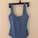 Aerie  blue shell 1 piece bathing suit size S Photo 1