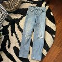 RE/DONE 70s Stovepipe Jean in Light Destroyed 24 Photo 1