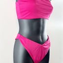 Naked Wardrobe  Bandeau Strapless Cheeky High Cut Bikini Pink Medium Photo 7