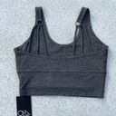 Chaser Gray  Strappy Scoop Neck Sports Bra Photo 8