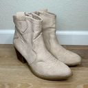 Dirty Laundry  Light Pink Western Reptile Embossed Ankle Boots Photo 2