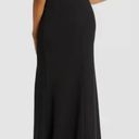 AQUA V-neck Side Slit Long Formal Dress Black Size 0 Photo 1