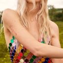 Nasty Gal Rainbow Disc Sequin Mini Dress Photo 1