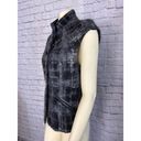 Anne Klein Anne, Klein Wool & Moher blend vest, high neck & cap sleeves black white size 10 Photo 12