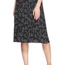 A New Day  X Vital Voices Face Print Pleated Skirt - Black - XS Photo 1