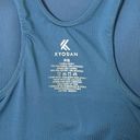 Kyodan  Ottoman Racerback Mid-length Athleisure Bra Top in Denim Size S Photo 6