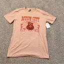 Pink Lily  Music City Nashville Guitar Graphic T-Shirt Pink Peach Small Photo 1