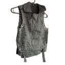 Max Rave  black/gray cheetah print vest size medium Photo 1