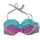 Shade & Shore  Bikini Top Multicolored Bikini Swimsuit Top Size 34D NEW Photo 11