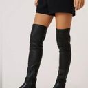 Loeffler Randall  Irma Black Over-The-Knee‎ Platform Leather Boot Photo 0