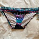 La Blanca | Black & Blue & Pink Aztec Patterned Bikini Bottoms Size 12 Photo 0