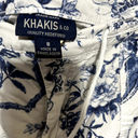 Krass&co Khakis &  Women's Convertible Capri Pants chinos sz 8 blue white floral Photo 3