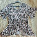 Lucky Brand Floral Fit and Flare Top -  Photo 0