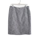 Pendleton  Petite navy white woven pencil skirt women's size 12 Photo 3