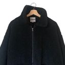 I am gia I.AM.GIA | Pixie Teddy Sherpa Furry Zip Up Jacket Coat Black Oversized sz Small Photo 7