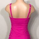 Gottex New. Pink  ruched tankini top. 32D. New Photo 5