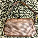 Loft 🛍👜 Ann Taylor  Brown Basket Weave Handbag Purse Shoulder Bag Photo 2